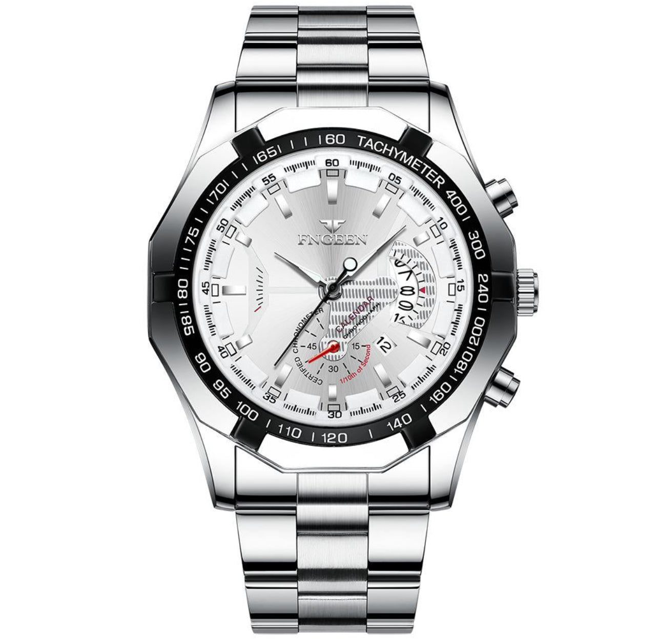 FNGEEN Silver ( White Dial )