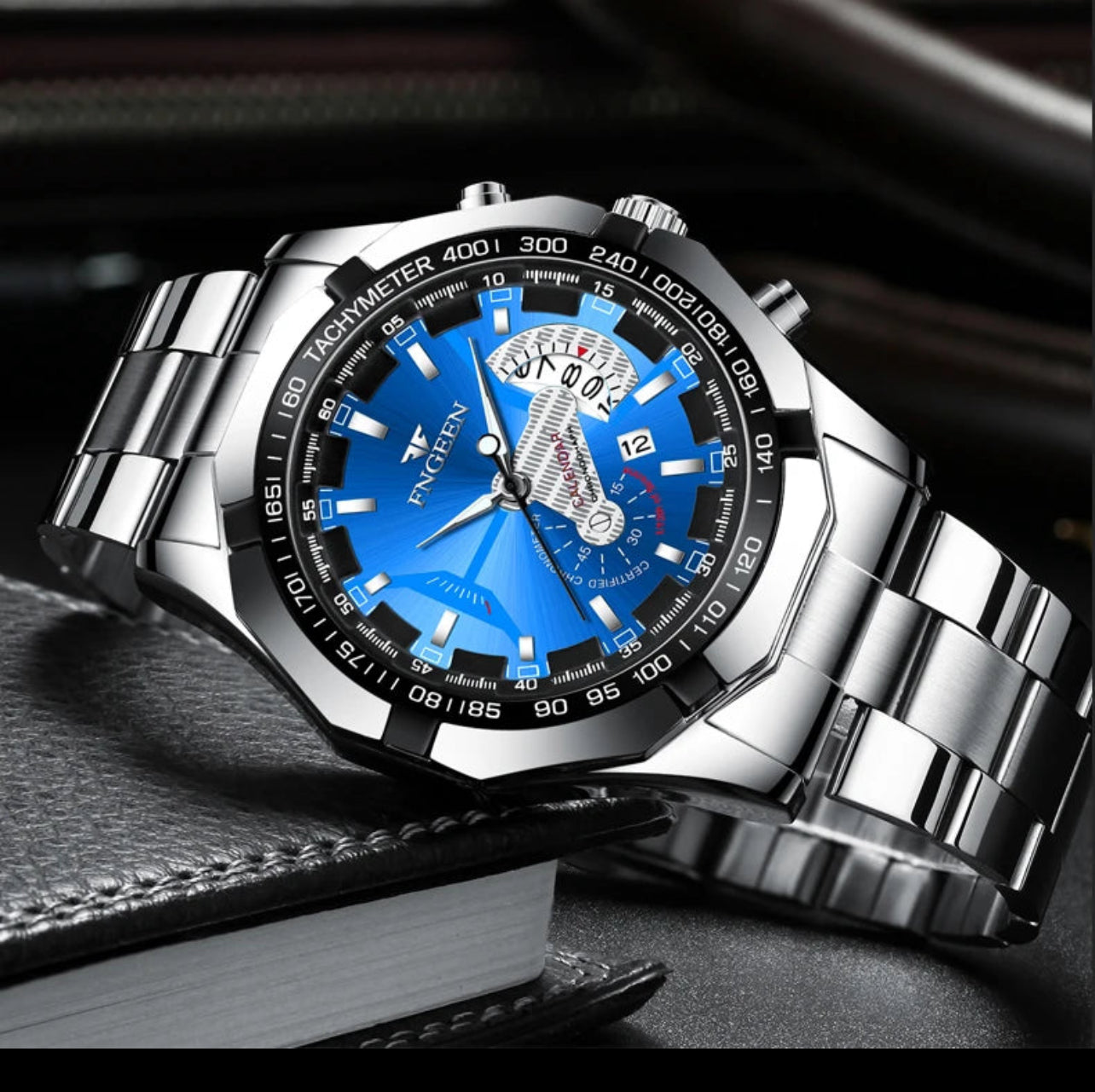 FNGEEN Silver ( Blue Dial )